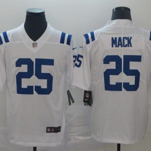 Men's Indianapolis Colts #25 Mack White Vapor Untouchable Limited Jersey
