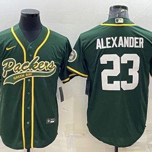 Men's Green Bay Packers Packers #23 Jaire Alexander Green With Patch Cool Base Stitched Jersey