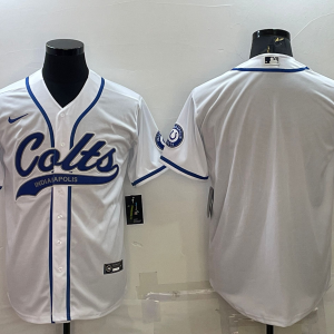 Men's Indianapolis Colts White Baseball Nike Jersey
