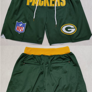 Green Bay Packers Green Shorts (Run Small)