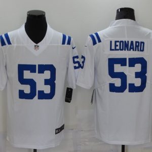 Men's Indianapolis Colts #53 Darius Leonard White Vapor Untouchable Limited Stitched Jersey