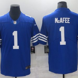 Men's Indianapolis Colts #1 McAfee Royal Blue Vapor Untouchable Limited Jersey