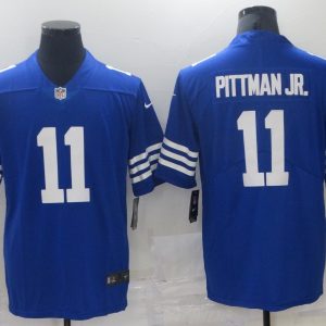 Men's Indianapolis Colts #11 Pittman Jr. Royal Blue Vapor Untouchable Limited Jersey