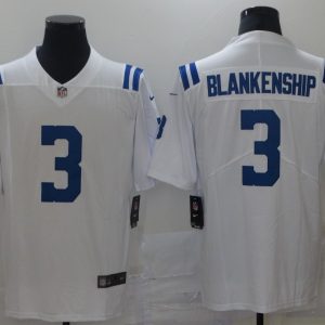 Men's Indianapolis Colts #3 Blankenship White Vapor Untouchable Limited Jersey