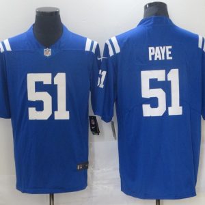Men's Indianapolis Colts #51 Paye Royal Blue Vapor Untouchable Limited Jersey
