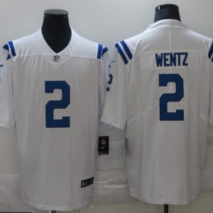 Men's Indianapolis Colts #2 Wentz White Vapor Untouchable Limited Jersey