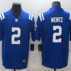 Men's Indianapolis Colts #2 Wentz Royal Blue Vapor Untouchable Limited Jersey