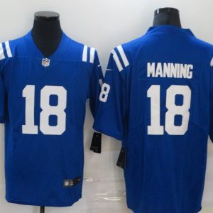 Men's Indianapolis Colts #18 Manning Royal Blue Vapor Untouchable Limited Jersey