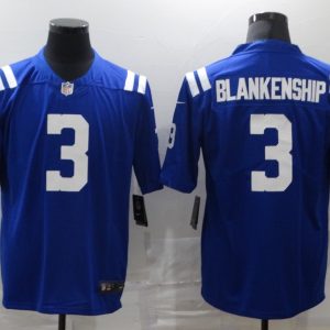 Men's Indianapolis Colts #3 Blankenship Royal Blue Vapor Untouchable Limited Jersey