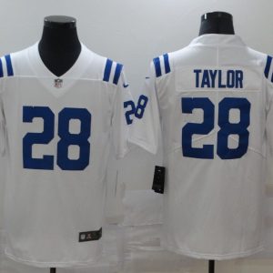Men's Indianapolis Colts #28 Taylor White Vapor Untouchable Limited Jersey