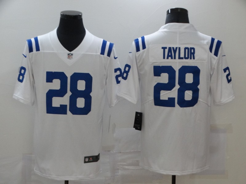 Men's Indianapolis Colts #28 Taylor White Vapor Untouchable Limited Jersey