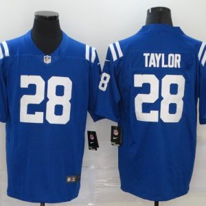 Men's Indianapolis Colts #28 Taylor Royal Blue Vapor Untouchable Limited Jersey