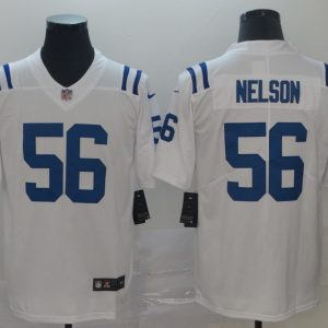 Men's Indianapolis Colts #56 Nelson White Vapor Untouchable Limited Jersey