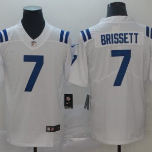 Men's Indianapolis Colts #7 Brissett White Vapor Untouchable Limited Jersey
