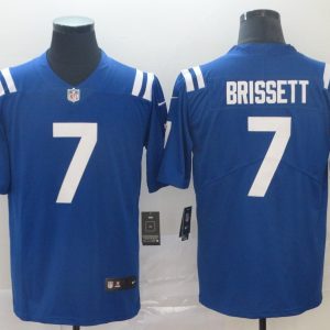 Men's Indianapolis Colts #7 Brissett Royal Blue Vapor Untouchable Limited Jersey