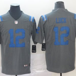 Nike Colts #12 Andrew Luck Grey Inverted Legend Men Jersey