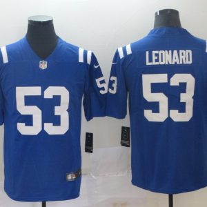 Men's Indianapolis Colts #53 Darius Leonard Royal Blue Vapor Untouchable Limited Stitched Jersey