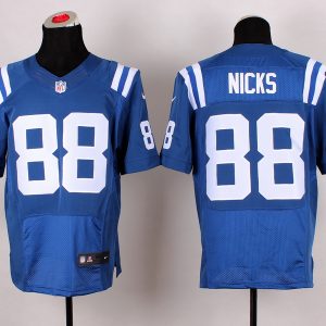 Nike Indianapolis Colts #88 Nicks Blue Elite Jersey