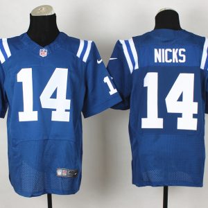 Nike Indianapolis Colts #14 Nicks Blue Elite Jersey