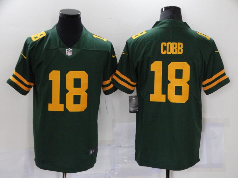 Men's Green Bay Packers Packers #18 Cobb 2021 Green Vapor Untouchable Limited Jersey