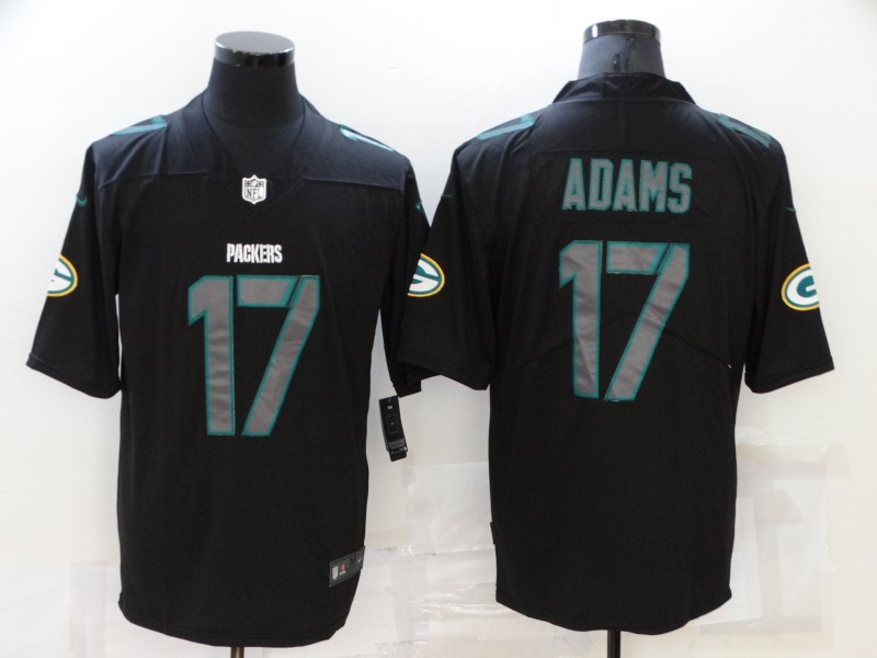 Men's Green Bay Packers #17 Davante Adams Black Impact Limited Jersey