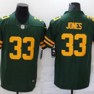 Men's Green Bay Packers #33 Jones 2021 Green Vapor Untouchable Limited Jersey