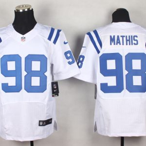Nike Indianapolis Colts #98 Wathis White Elite Jersey