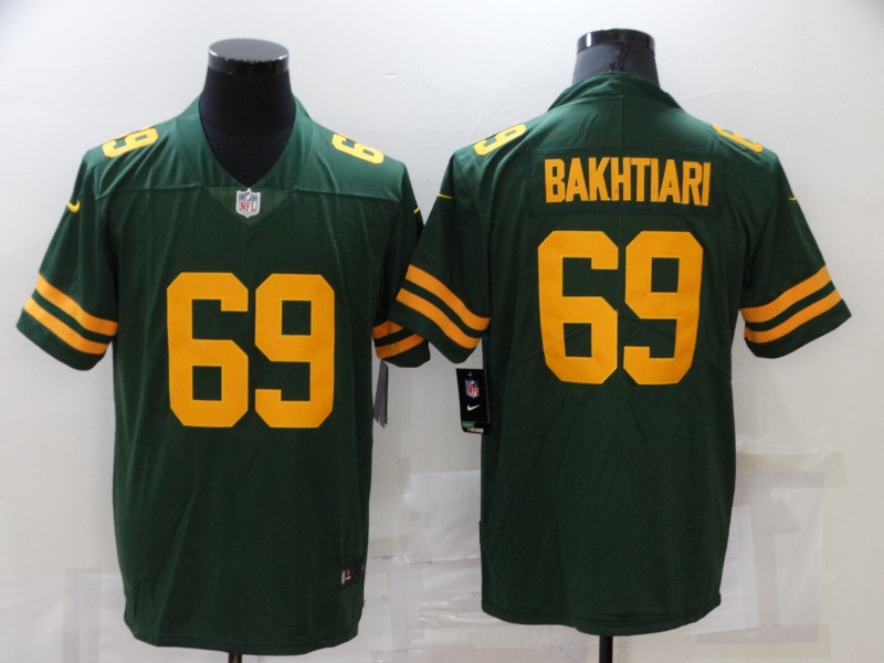Men's Green Bay Packers Packers #69 David Bakhtiari 2021 Green Vapor Untouchable Limited Jersey