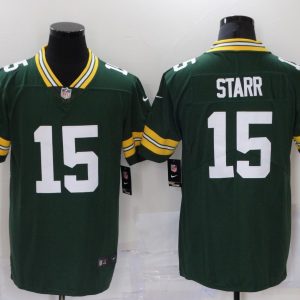 Men's Green Bay Packers Packers #15 Starr Green 2021 NFL Draft  Vapor Untouchable Limited Jersey