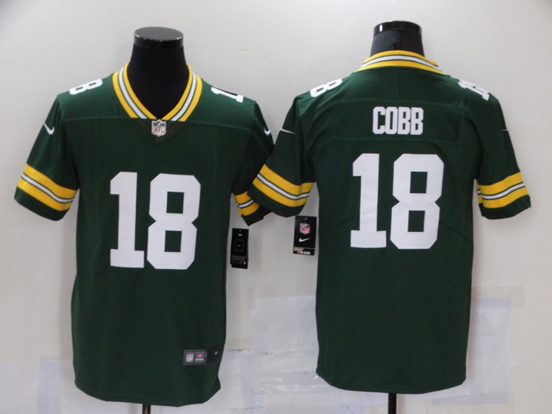 Men's Green Bay Packers Packers #18 Cobb Green 2021 NFL Draft Vapor Untouchable Limited Jersey