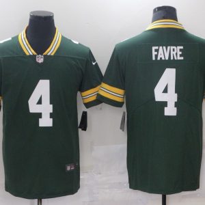 Men's Green Bay Packers Packers #4 Favre Green 2021 NFL Draft  Vapor Untouchable Limited Jersey