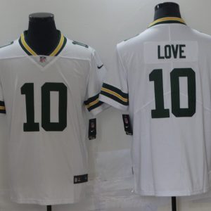 Men's Green Bay Packers #10 Love White 2021 NFL Draft  Vapor Untouchable Limited Jersey