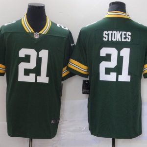 Men's Green Bay Packers Packers #21 Eric Stokes Green 2021 NFL Draft  Vapor Untouchable Limited Jersey