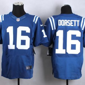 Nike Indianapolis Colts #16 Dorsett Blue Elite Jersey