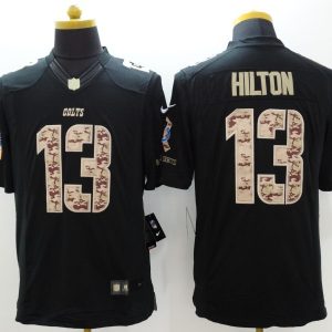 Nike Indianapolis Colts #13 Hilton Black Limited Salute to Service Jersey