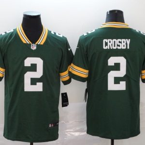 Men's Green Bay Packers Packers #2 Mason Crosby Green Vapor Untouchable Limited Jersey