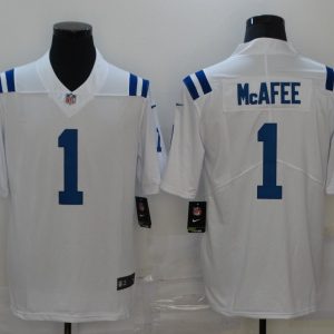NFL Indianapolis Colts #1 McAFEE White Vapor Limited Jersey