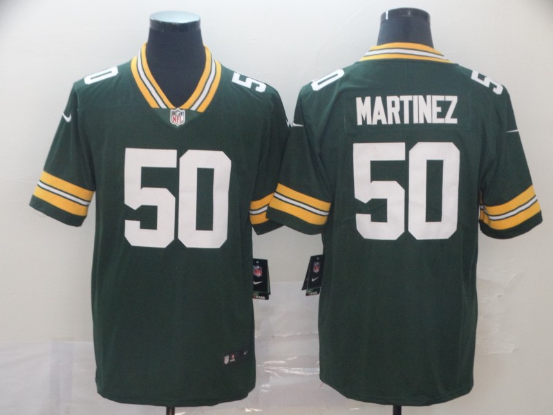 NFL Green Bay Packers Packers #50 Martinez Green Vapor Untouchable Limited Stitched Jersey