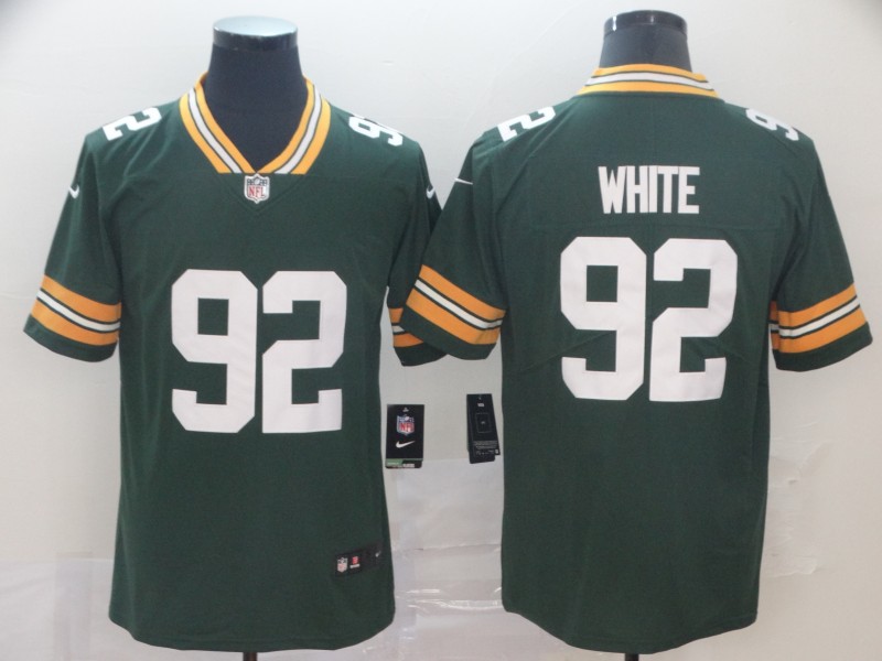 NFL Green Bay Packers Packers #92 White Green Vapor Untouchable Player Nike Limited Stitched Jersey