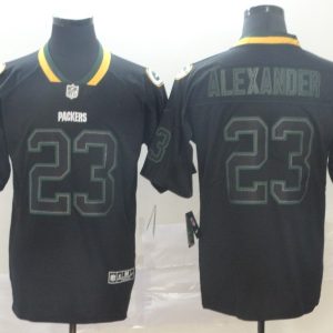 Men's Green Bay Packers Packers #23 Jaire Alexander Black Lights Out Color Rush NFL Limited Jersey