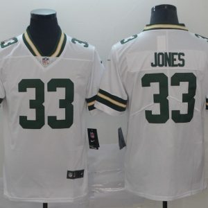 NFL Green Bay Packers Packers #33 Jones White Vapor Untouchable Player Nike Limited Stitched Jersey