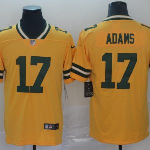 Nike Packers #17 Davante Adams Gold Inverted Legend Men Jersey