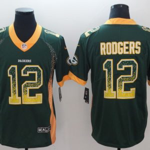Nike 2018 Green Bay Packers Packers 12 Rodgers Green Drift Fashion Color Rush Limited Jersey