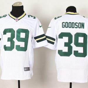 New Green Bay packers #39 Goodson White Elite Jersey