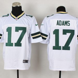Nike Green Bay packers #17 Adams White Elite Jersey