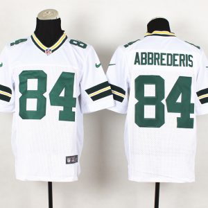 Nike Green Bay packers #84 Abbrederis White  Elite Jersey