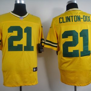 Nike Green Bay Packers Packers #21 Clinton-Dix Yellow Elite Jersey