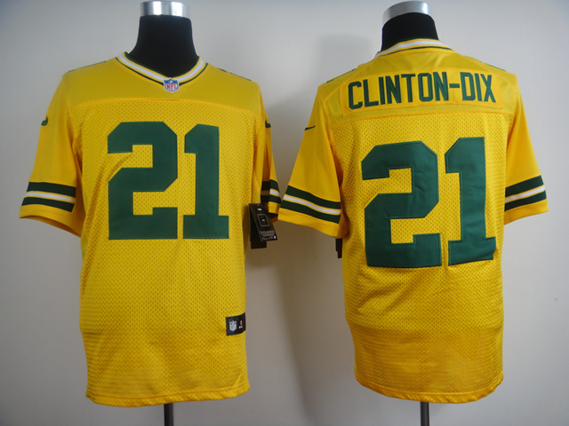 Nike Green Bay Packers Packers #21 Clinton-Dix Yellow Elite Jersey