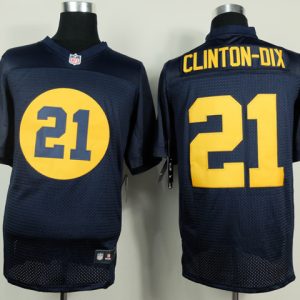 Nike Green Bay Packers Packers #21 Clinton-Dix Blue Elite Jersey
