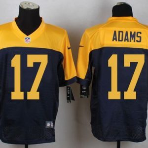 Nike Green Bay Packers Packers #17 Adams Yellow Blue Elite Jersey